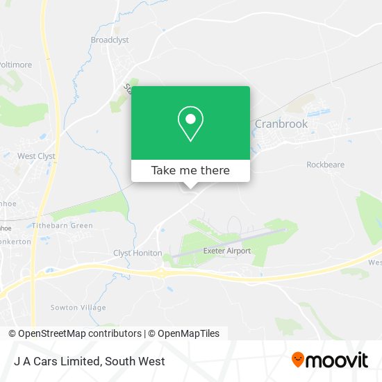 J A Cars Limited map