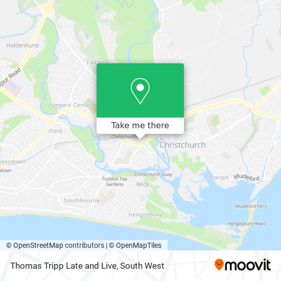 Thomas Tripp Late and Live map