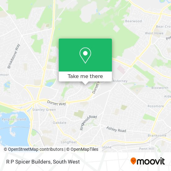 R P Spicer Builders map