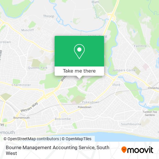 Bourne Management Accounting Service map