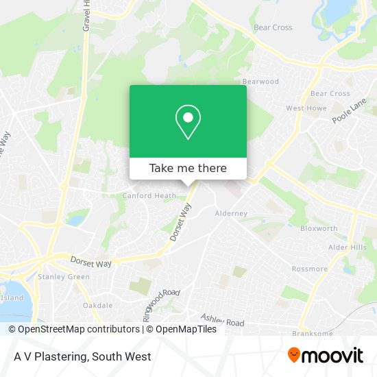 A V Plastering map