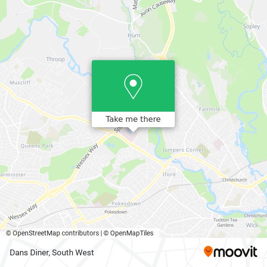 Dans Diner map