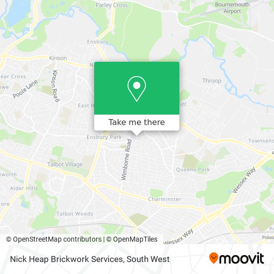 Nick Heap Brickwork Services map