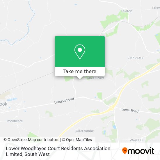 Lower Woodhayes Court Residents Association Limited map