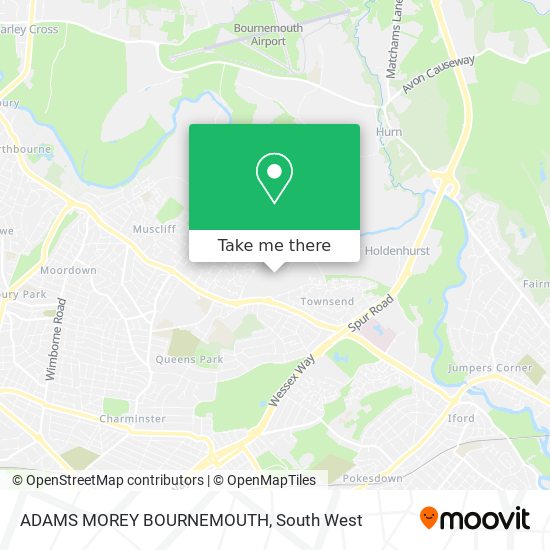 ADAMS MOREY BOURNEMOUTH map