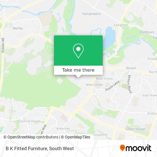B K Fitted Furniture map