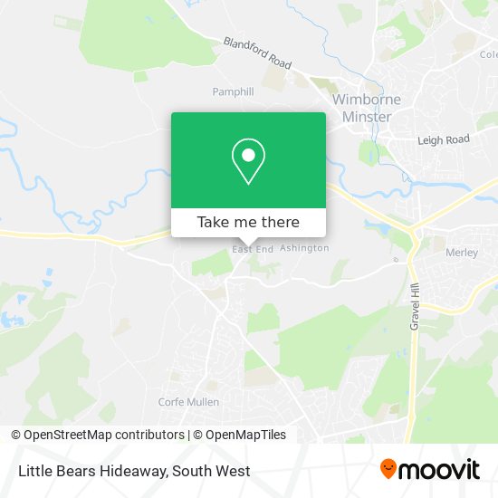 Little Bears Hideaway map