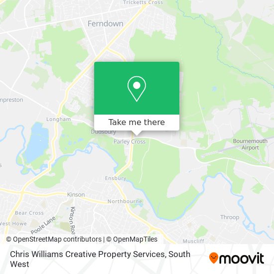 Chris Williams Creative Property Services map