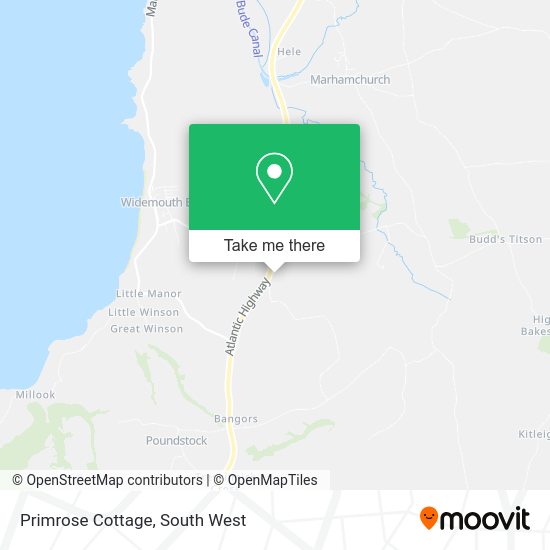 Primrose Cottage map