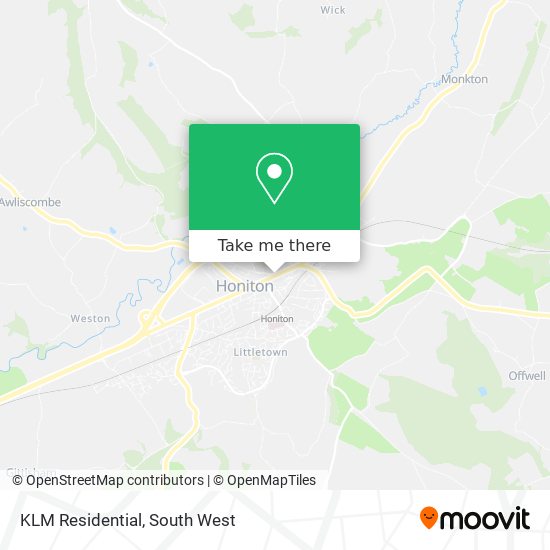 KLM Residential map