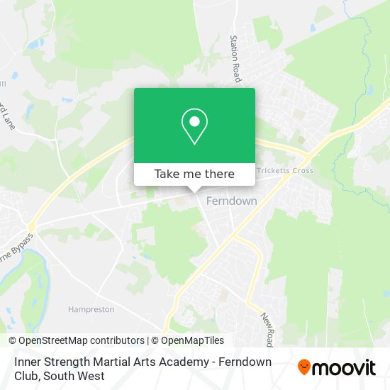 Inner Strength Martial Arts Academy - Ferndown Club map