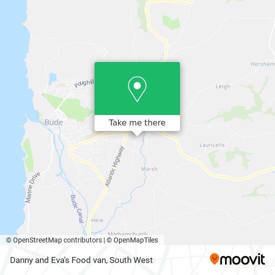 Danny and Eva's Food van map