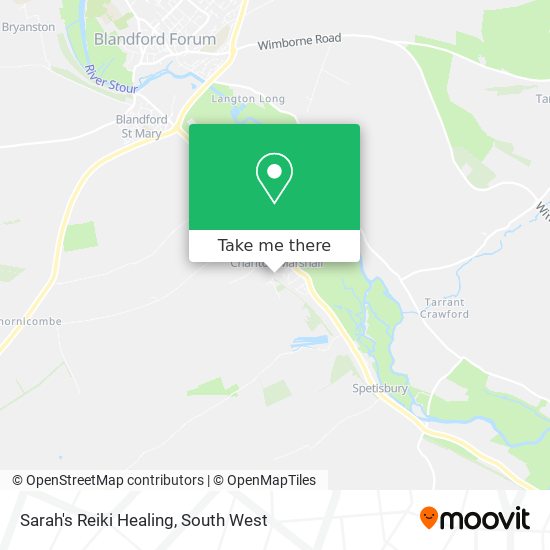 Sarah's Reiki Healing map