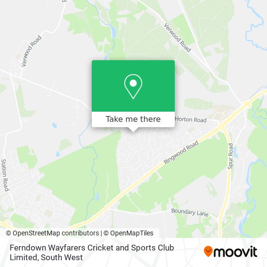 Ferndown Wayfarers Cricket and Sports Club Limited map