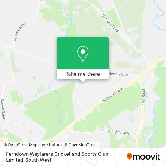 Ferndown Wayfarers Cricket and Sports Club Limited map