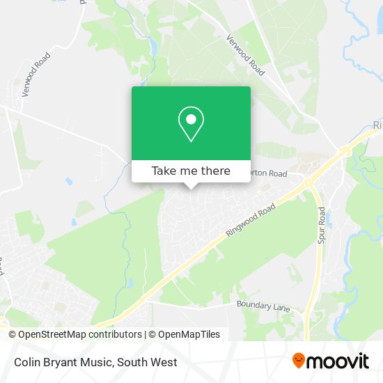 Colin Bryant Music map