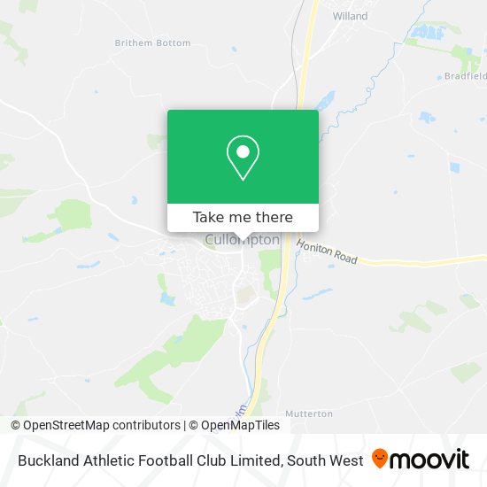 Buckland Athletic Football Club Limited map