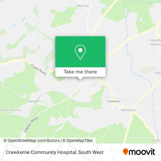 Crewkerne Community Hospital map