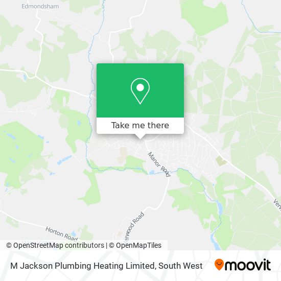 M Jackson Plumbing Heating Limited map