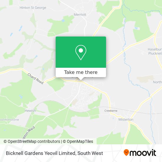 Bicknell Gardens Yeovil Limited map