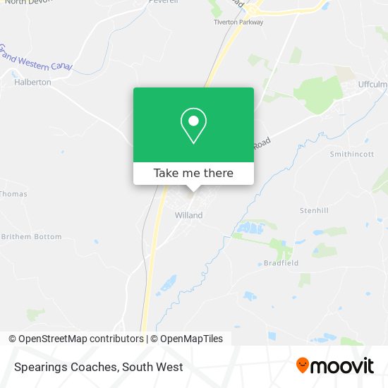 Spearings Coaches map