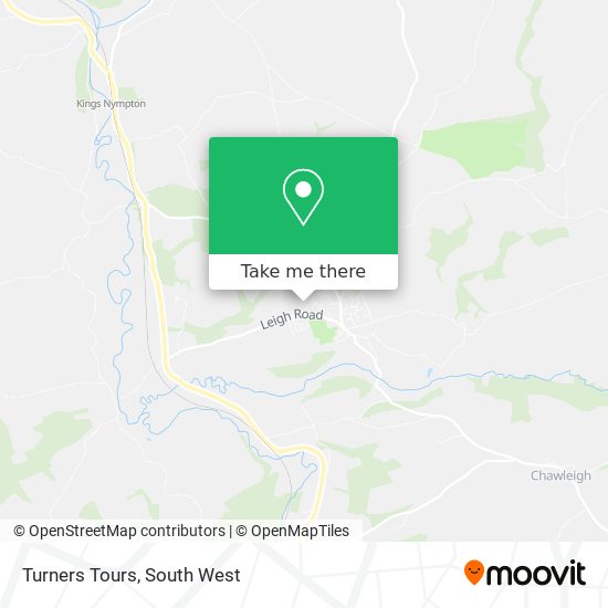 Turners Tours map