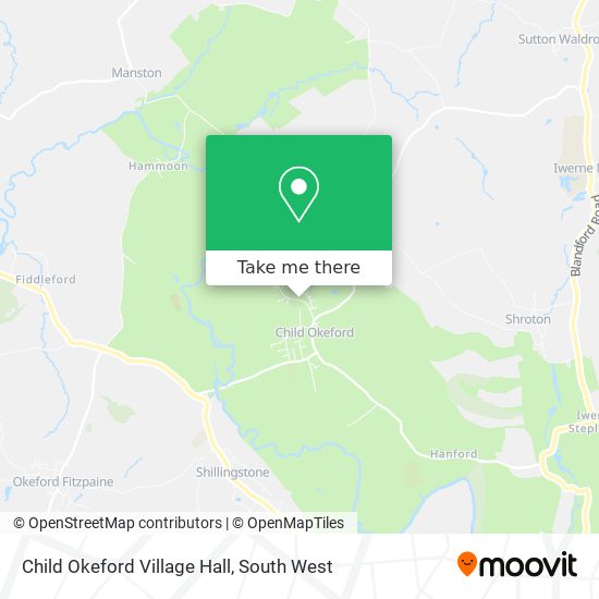 Child Okeford Village Hall map