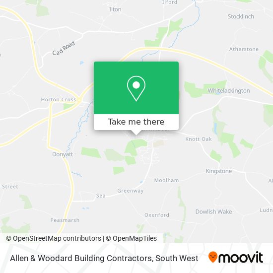 Allen & Woodard Building Contractors map