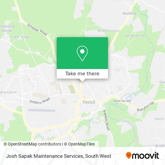 Josh Sapak Maintenance Services map