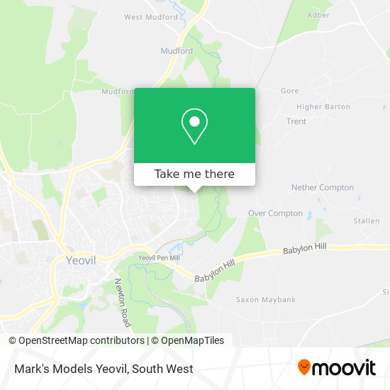 Mark's Models Yeovil map
