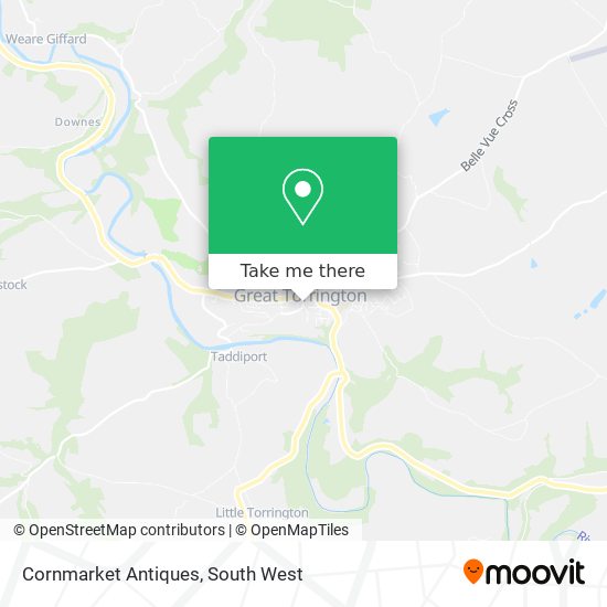 Cornmarket Antiques map
