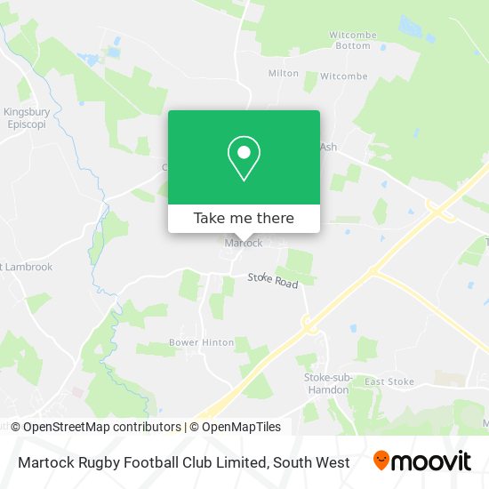 Martock Rugby Football Club Limited map