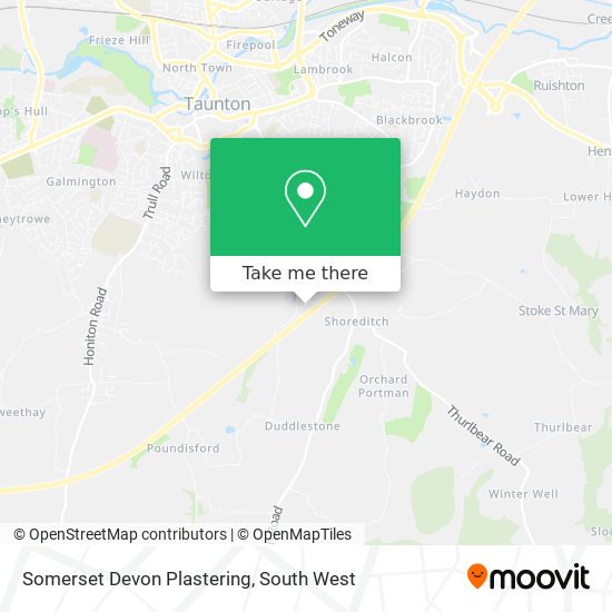 Somerset Devon Plastering map