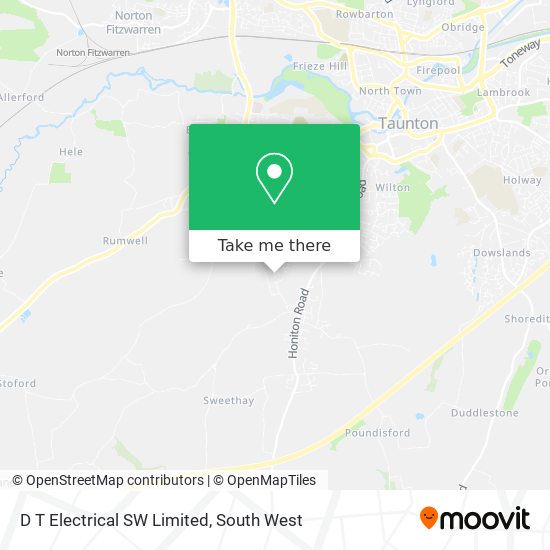 D T Electrical SW Limited map