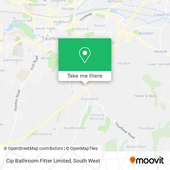 Cip Bathroom Fitter Limited map