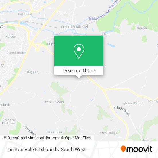 Taunton Vale Foxhounds map