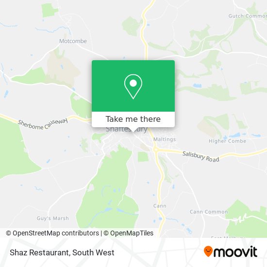 Shaz Restaurant map