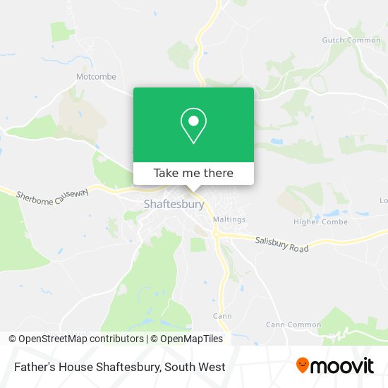 Father's House Shaftesbury map