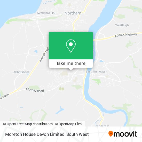 Moreton House Devon Limited map