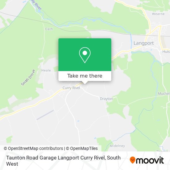 Taunton Road Garage Langport Curry Rivel map