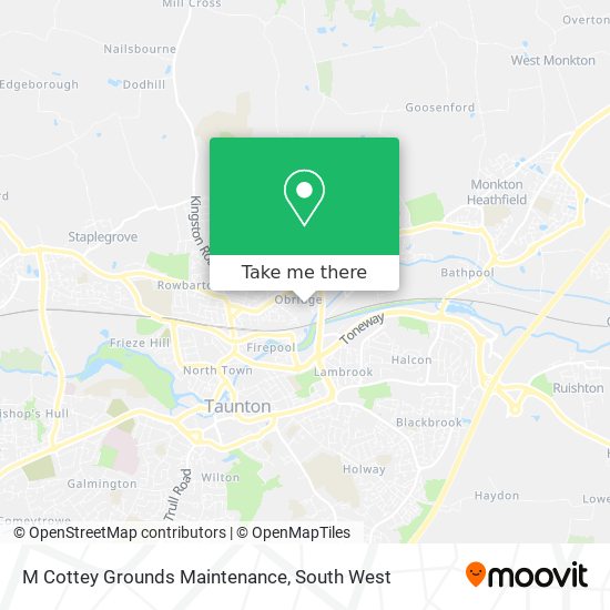 M Cottey Grounds Maintenance map