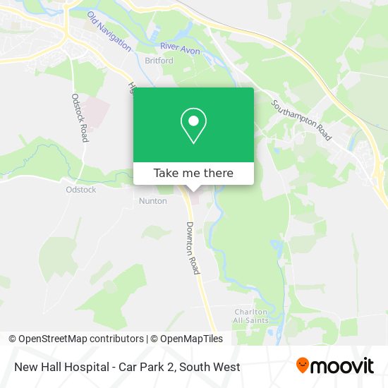 New Hall Hospital - Car Park 2 map