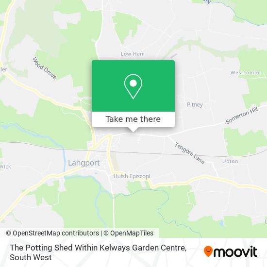 The Potting Shed Within Kelways Garden Centre map
