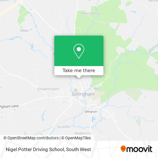 Nigel Potter Driving School map