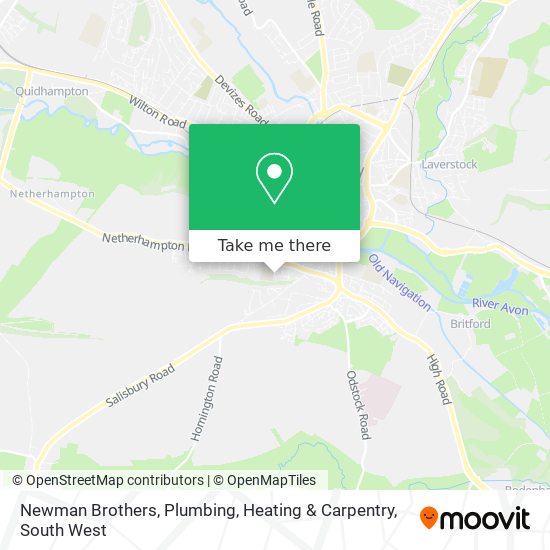 Newman Brothers, Plumbing, Heating & Carpentry map