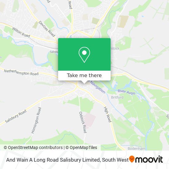 And Wain A Long Road Salisbury Limited map