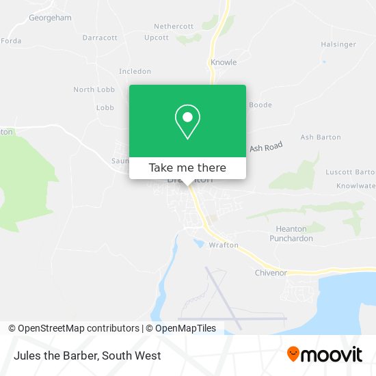 Jules the Barber map