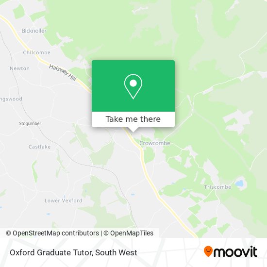 Oxford Graduate Tutor map