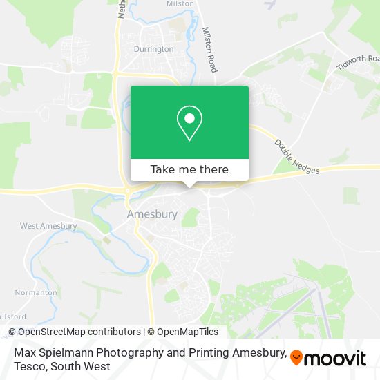 Max Spielmann Photography and Printing Amesbury, Tesco map