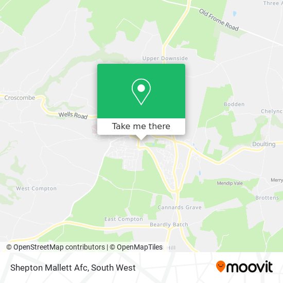 Shepton Mallett Afc map